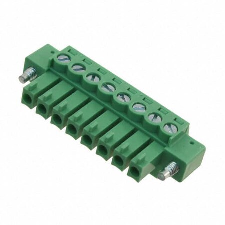 Fci Tj - 3.81 -8P Green(New Type) - Trivalence-Cr Zinc B/M Clamp With Ni Plated Wire Guard Bright 20020000-D081B01LF